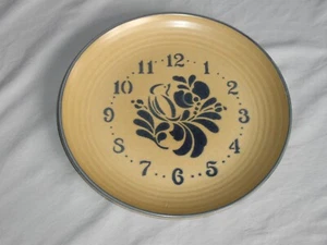 Pfaltzgraff Stoneware Folk Art Clock Face 10 3/8" Dinner Plate Vintage USA - Picture 1 of 4