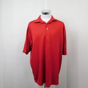 FeatherLite Men's Short Sleeve Collared Sport Polo - Red, XL #4154 - Picture 1 of 6