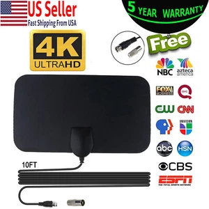 5600 Miles Digital TV Antenna Indoor HDTV Amplified Signal Booster 4K HD 1080P M