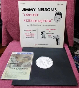 Jimmy Nelson Instant Ventriloquism Vinyl Record w/Booklet 1964 - Picture 1 of 15