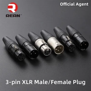 1pcs NEUTRIK REAN XLR Male Female Plug 3 Pin Audio Balanced Hifi fever connector - Picture 1 of 15