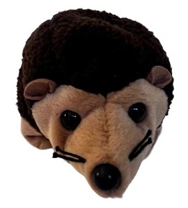 Beanie Baby Hedgehog Prickles Brown and Tan Plush Stuffed Animal 1998 - Picture 1 of 7