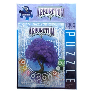Renegade Game Studios Arboretum 1000 Piece Puzzle 26"x19" Purple Jacaranda Tree - Picture 1 of 3