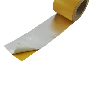 1 m Alu Fiberglas Gewebe Hitzeschutz band 100mm breit selbstklebend Klebeband - Bild 1 von 3