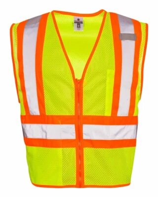 Kishigo Ultra-Cool Contrasting Mesh Vest Uniform Workwear Hi-Vis 1055-1056 - Image 1 of 2