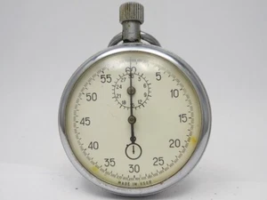 VINTAGE SOVIET RUSSIAN USSR MECHANICAL STOPWATCH AGAT SPORT RARE NOT WORKING - Picture 1 of 12