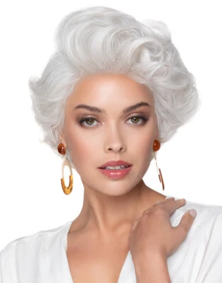 Peluca RIZOS CÓNICOS de TRESSALLURE, *TODOS LOS COLORES* ¡Amigable con el calor! Frente de encaje, NUEVO Foto 1 de 4