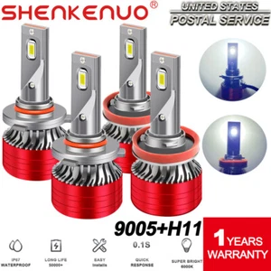 For Toyota Camry 2007-2017 4PCS 6000K Combo LED Headlight Hi/Low Beam Bulbs Kit - Picture 1 of 11