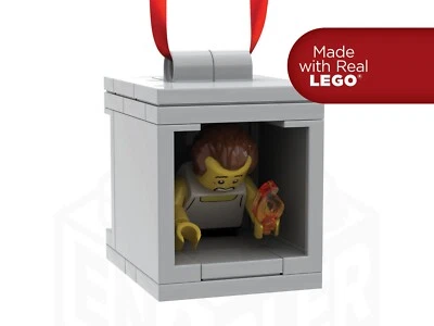 Die Hard Christmas Ornament John McClane  | Made with 100% Genuine LEGO - Image 1 of 4