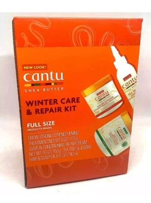 Cantu Shea Butter Winter Repair Kit Treatment Leave-in Conditioner Tea Tree Oil - Image 1 of 2