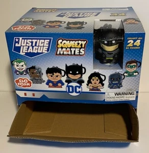 Justice League Squeezy MATES product selling box and one batman figure - Picture 1 of 4