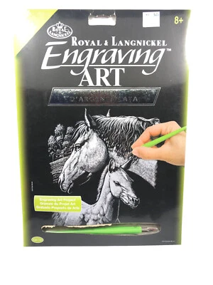 New Royal & Langnikel Engraving Art Project Silver Set Fun Artsy 1008-L - image 1 of 2