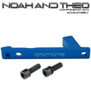 Ultralight Disc Brake Adapter Rear 180mm POST PM Frame to POST PM Caliper BLUE - Picture 1 of 3