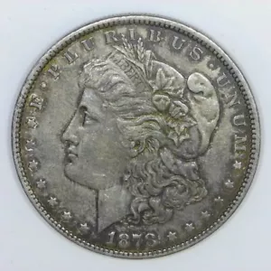 ~Early American Silver~ 1878 Morgan Silver Dollar 90% US $1 Silver Coin XF d412 - Picture 1 of 2
