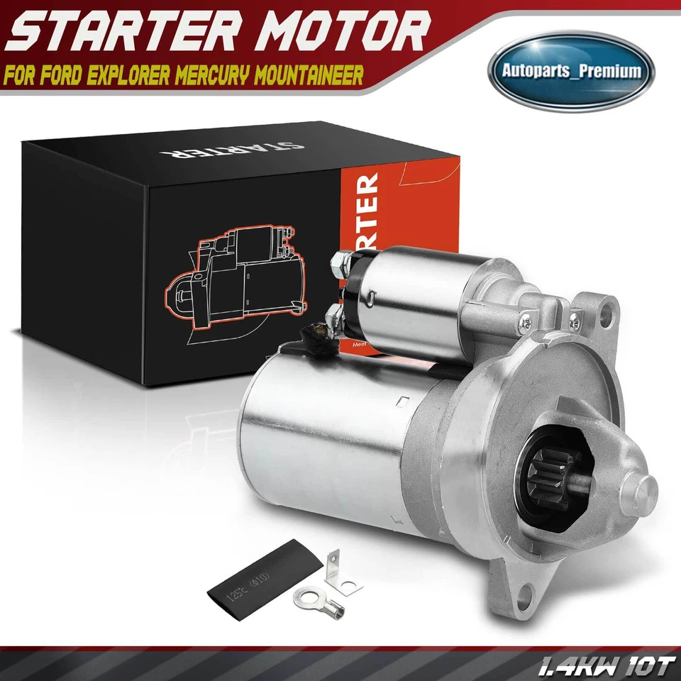 Motor de arranque para Ford Explorer 1996-2001 Mercury Mountaineer 1,4 kW/12 V CW 10T Foto 1 de 4