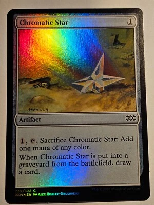 CHROMATIC STAR●FOIL●DOUBLE MASTERS●MTG●2020●COMMON●ENGLISH●NM●02021 - Image 1 of 2
