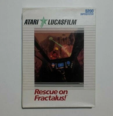 Atari 5200 SuperSystem LucasFilm Rescue on Fractalus 1984 Star Wars George Lucas - Image 1 of 4