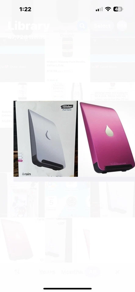 PINK Rain iSlider Portable Adjustable Stand for iPad/iPad Air/iPad Mini/iPhone - Image 1 of 4