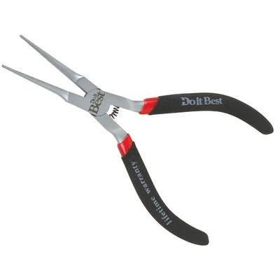 Do it Best 4 In. Needle Long Nose Pliers 306401 SIM Supply, Inc. Chrome Vanadium - Image 1 of 2