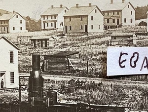 POSTALES CON FOTOS REALES DE YUKON PA. TOWN VIEW RAILROAD WESTMORELAND COUNTY RPPC - Imagen 1 de 5