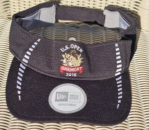 US Open Visor Cap Oakmont CC Golf Club 2016 Black Strapback Adjustable NEW - Picture 1 of 2