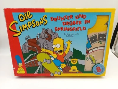 Brettspiel - Die Simpsons - Drunter & Drüber in Springfield - 2000 -Anleitung f. - Bild 1 von 4