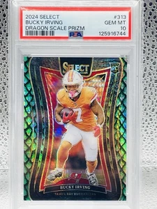 BUCKY IRVING - 2024 Select #'d /81 Rookie Dragon Scale Prizm - POP 4 - PSA 10 🔥 - Bild 1 von 2