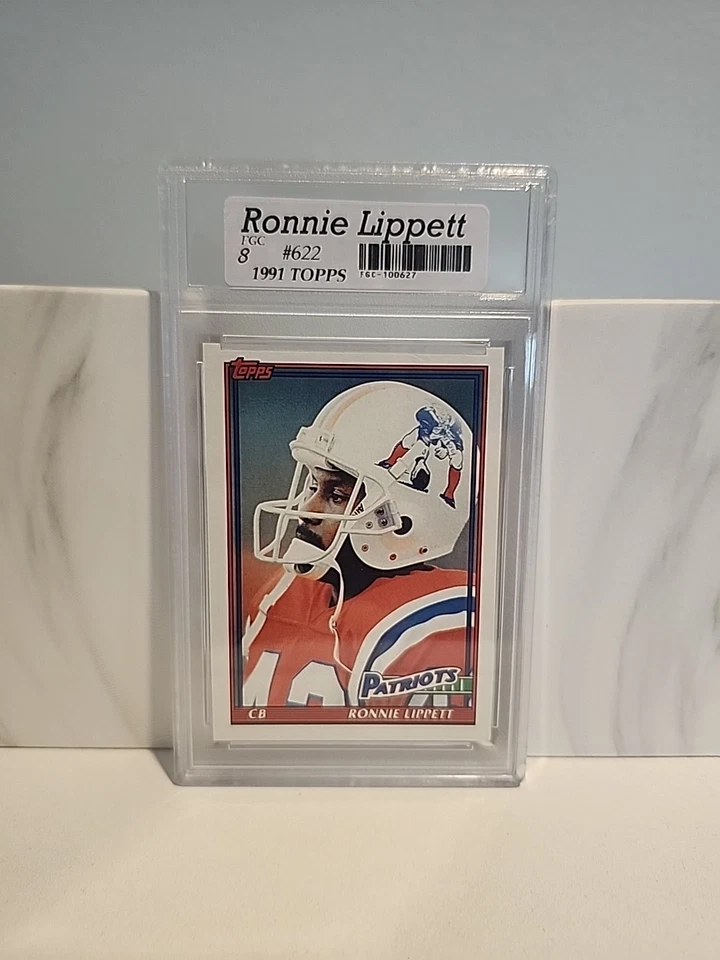 💎💎 1991 Topps #622 Ronnie Lippett 💎 GRADED FGC8 NEAR MINT 💎💎  - Image 1 of 2