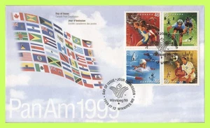 Canada 1999 13th Pan-American Games, Winnipeg set on First Day Cover - Picture 1 of 1