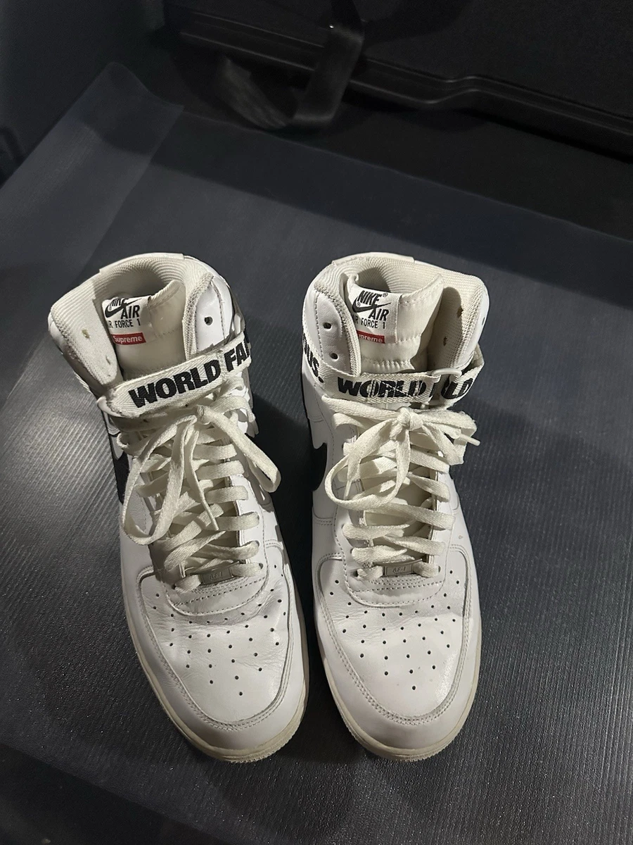 Nike Supreme x Air Force 1 Supreme High White for Sale