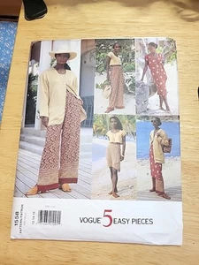 Miss Vogue Pattern 1558 UNCUT Summer Jacket Dress Pants Wrap Skirt Size 12-16 - Picture 1 of 3