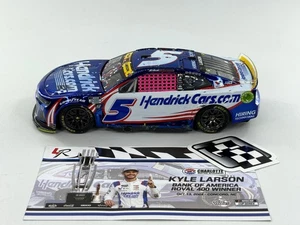 Kyle Larson 2024 Hendrickcars.com Roval 10/13 Race Win 1:24 Color Chrome Nascar - Picture 1 of 4