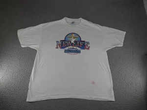 Vintage Jesus Shirt Mens XL White Y2K Millennium Dove Cross Christian Church - Picture 1 of 15