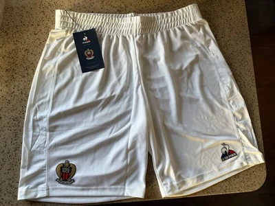 Pantalones Cortos de Fútbol Auténticos Grandes OGC Bonitos 23/24 Le Coq Sportif Home Change Foto 1 de 4
