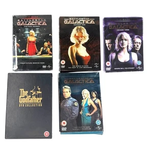 Battlestar Galactica - Die komplette Serie Staffeln 1-4 Der Pate DVD Konvolut  - Bild 1 von 2