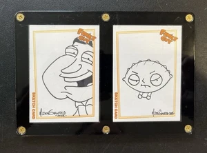 Family Guy Sketch Cards Season 1 Mark Dos Santos 2005 Inkworks 185/534 & 049/534 - Picture 1 of 2