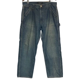 Polo Company Ralph Lauren Men's Sz 34x32 Blue Jeans Ackley Carpenter EUC - Picture 1 of 9