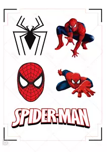 Remaches mixtos para pasteles comestibles precortados de Spiderman - Imagen 1 de 1