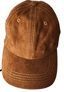 Billabong Women's Camel Brown Faux Suede Baseball Cap Adjustable Preowned - Picture 1 of 5