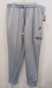 REEBOK Slim Fit Jogger/Lounge/Activewear Pants Gray Men's Size 2XL NWT Pockets - Picture 1 of 5