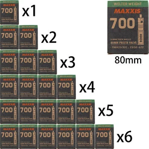 Confezione da 1-6 Maxxis Welter Weight 700 x 23-32C 80 mm tubo interno valvola Presta FV - Foto 1 di 1