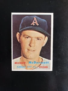 1957 TOPPS #319 MICKEY McDERMOTT KC A’s—CREASE FREE HIGH #💥*** (tgcs) - Picture 1 of 1