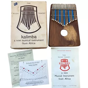 Vintage '66 Hugh Tracey Kalimba in legno made in South Africa 17 toni nota chiave musicale - Foto 1 di 8