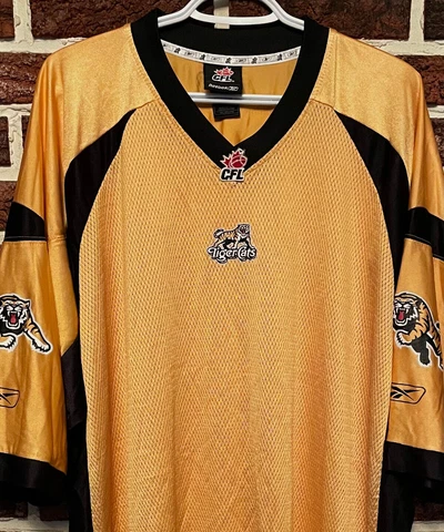 Reebok HAMILTON TIGER-CATS Official CFL Football JERSEY Mens 3XL Ti-Cats EX COND Cover