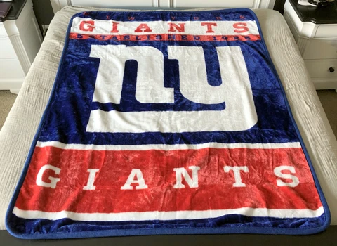 New York Giants Northwest Blanket Red White Blue 78" x 60" Cover