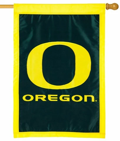 UNIVERSITY OF OREGON, DUCKS, House Flag, EMBROIDERED BY EVERGREEN Cover