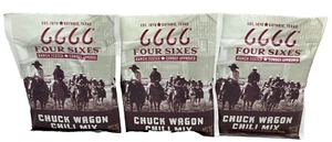 Four Sixes Chuck Wagon Chili Gewürzmischung 1,25 oz (3er Pack) 6666 - Bild 1 von 1