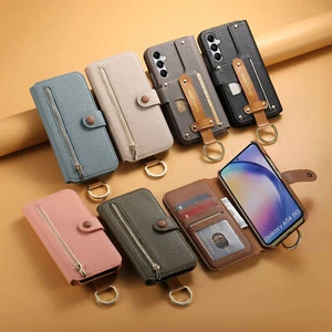 Schutz Hülle Für Samsung A32 A33 A34 A35 A52 A53 A54 A55 Handy Tasche Zip Wallet - Picture 1 of 17