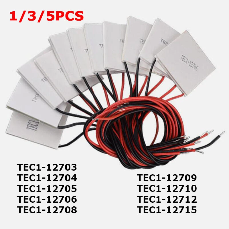 TEC1-12703~12715 Heatsink Thermoelectric Cooler 12V Cooling Peltier Module Chip - Image 1 of 4