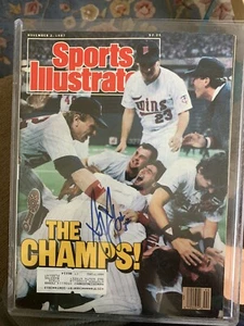 Greg Gagne Autographed sports illustrated. 1987 World Series. - Picture 1 of 3
